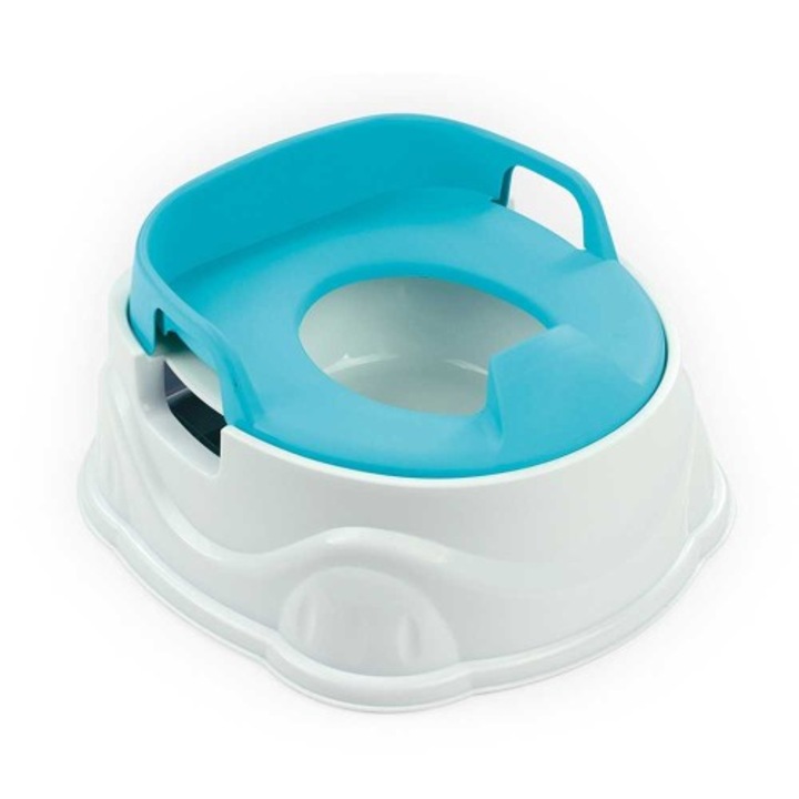 Olita 3 in 1 TOYS DEPO, Educativa, Multifunctionala, cu Adaptor de Toaleta, 37 x 34.5 x 20 cm, Albastru