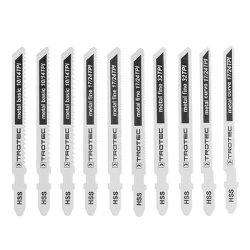 Set 10 panze de taiere pentru metal Set 10 panze de taiere pentru metal