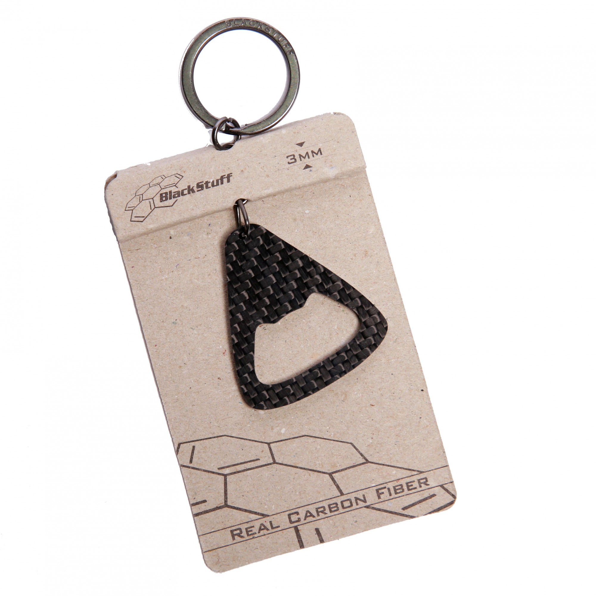 Breloc Fibra de Carbon Desfacator Sticla