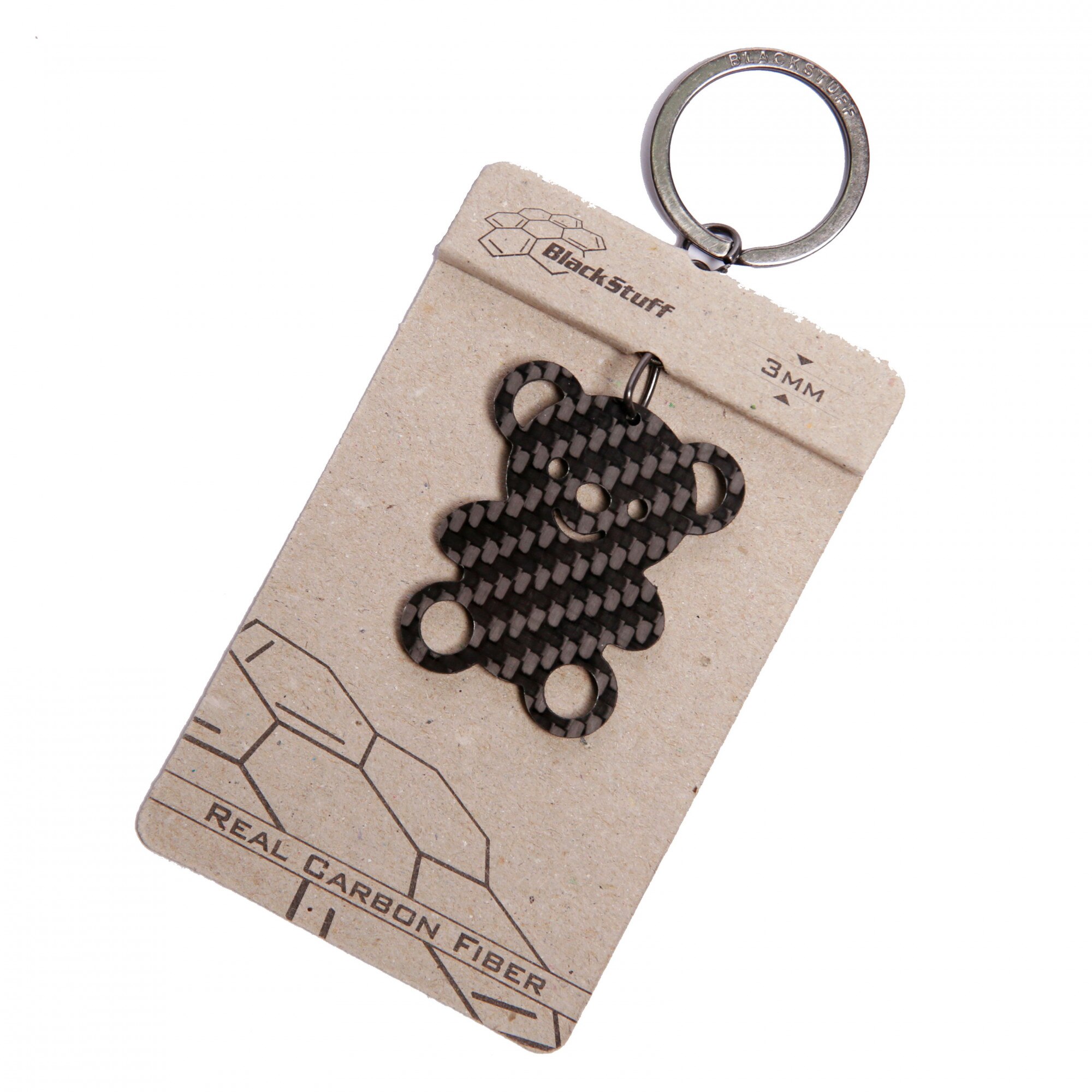 Breloc Fibra de Carbon Funny Teddy Ursulet