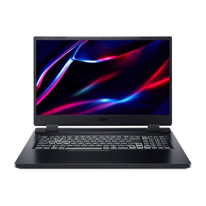 Acer Nitro 5 AN517-55 Laptop, 17,3", Intel Core i7-12700H 14 C / 20 T, 3 GHz - 4,7 GHz, 24 MB, 35 W, 16 GB RAM, 512 GB SSD, Nvidia GeForce RTX 3060, Free DOS, fekete