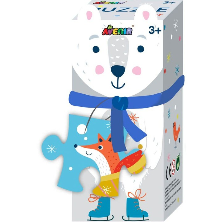 Детски пъзел Avenir Бяла мечка 3 години+ 28 части