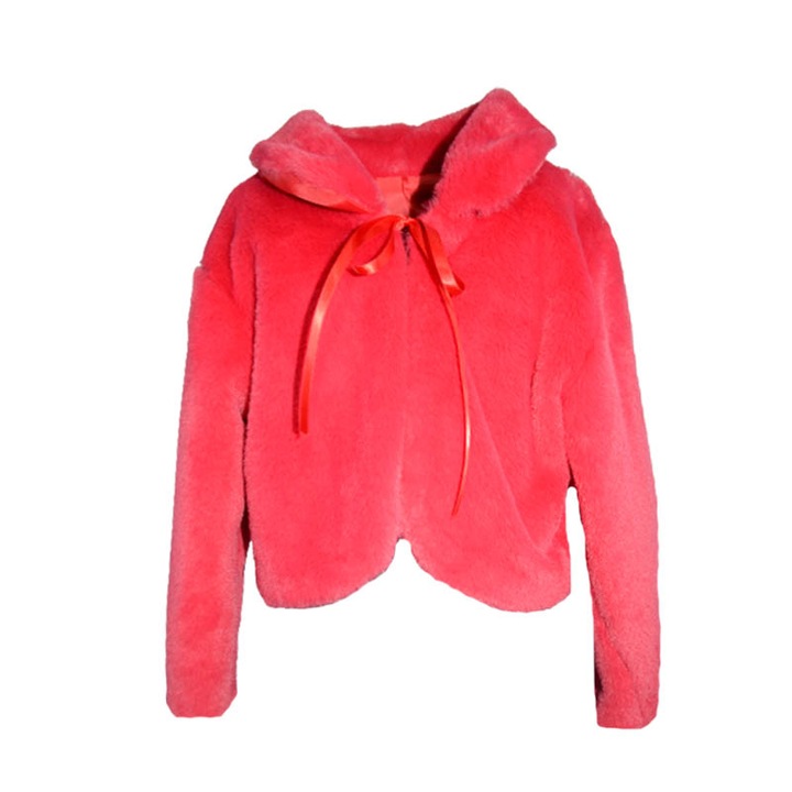 Bolero elegant pentru fete New Collection ART2185-R-158-164, Rosu 88093