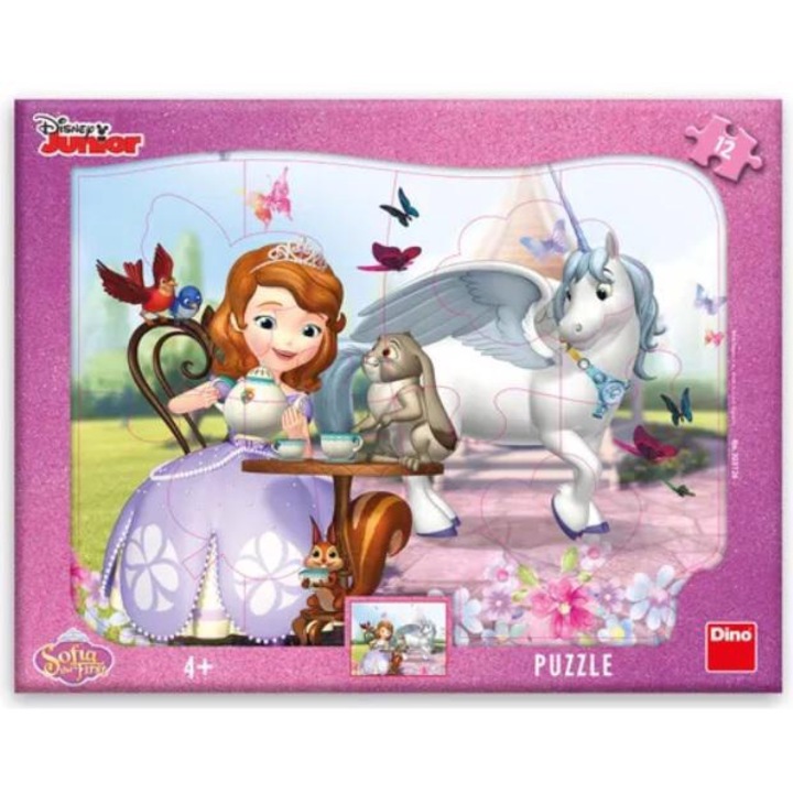 Dino - Puzzle Szófia hercegnő teadélutánja 12 darab - 1 - 39 darab