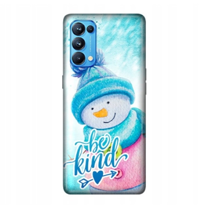 Защитен капак, MARTECH, Съвместим с Oppo Reno 5 Pro 5G, Be Kind, Силикон, Гъвкав, Многоцветен