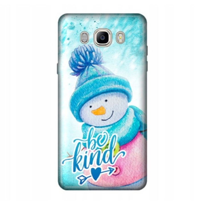 Husa de Protectie, MARTECH, Compatibila cu Samsung Galaxy J7 2016, Be Kind, Silicon, Flexibila, Multicolor