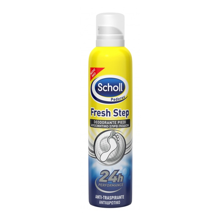 Deodorant/Spray, Scholl, Pentru picioare, Anti miros, 150 ml, Transparent