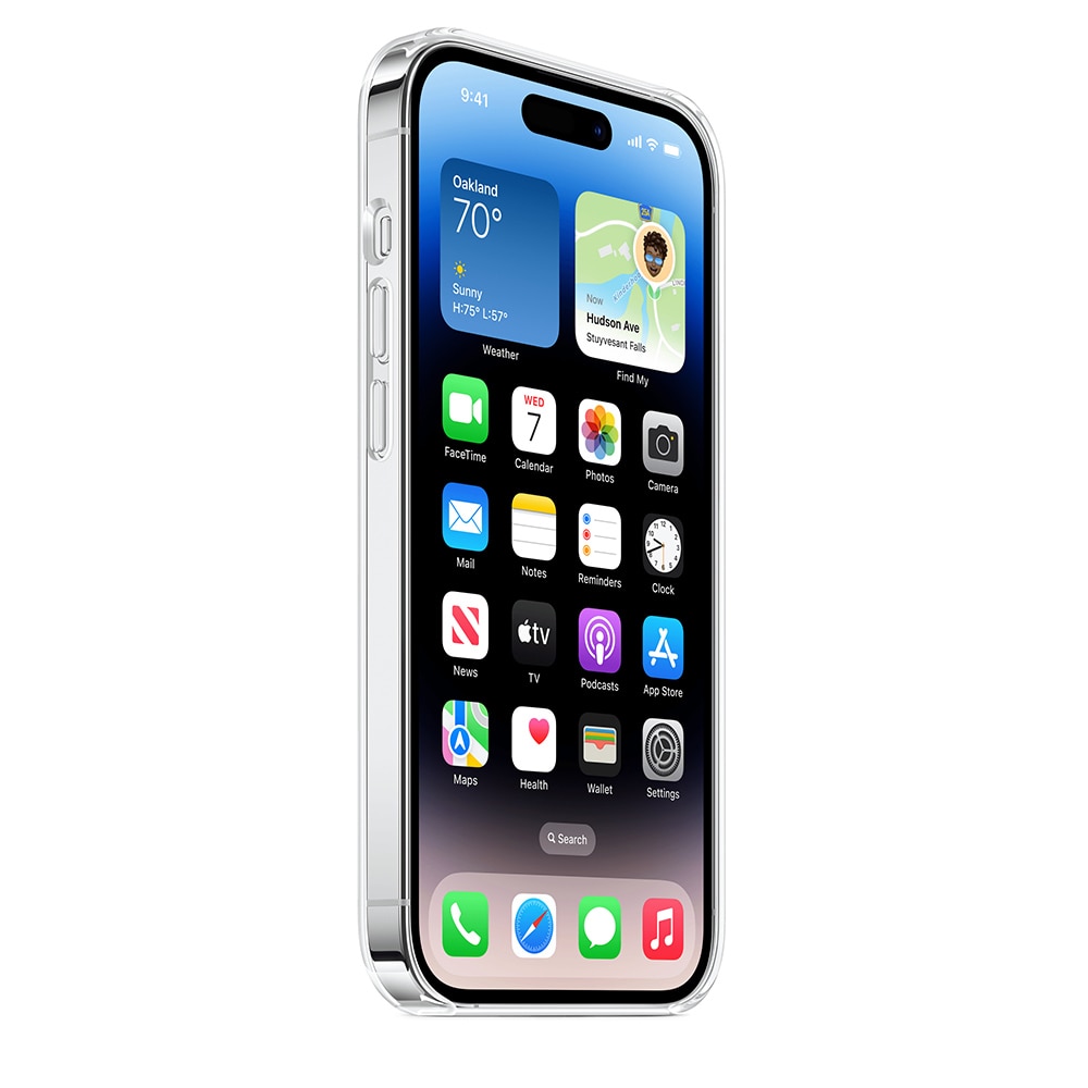 Husa de protectie Apple Clear Case pentru iPhone 14 Pro cu MagSafe, Zggzerg, Transparent