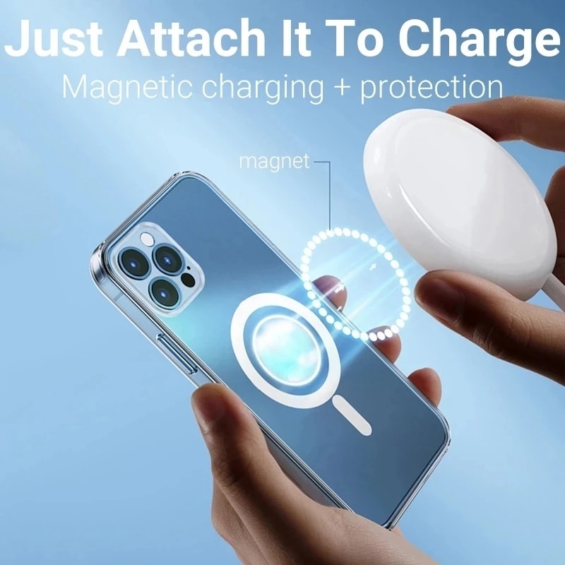 Husa de protectie Apple Clear Case pentru iPhone 14 Pro cu MagSafe, Zggzerg, Transparent