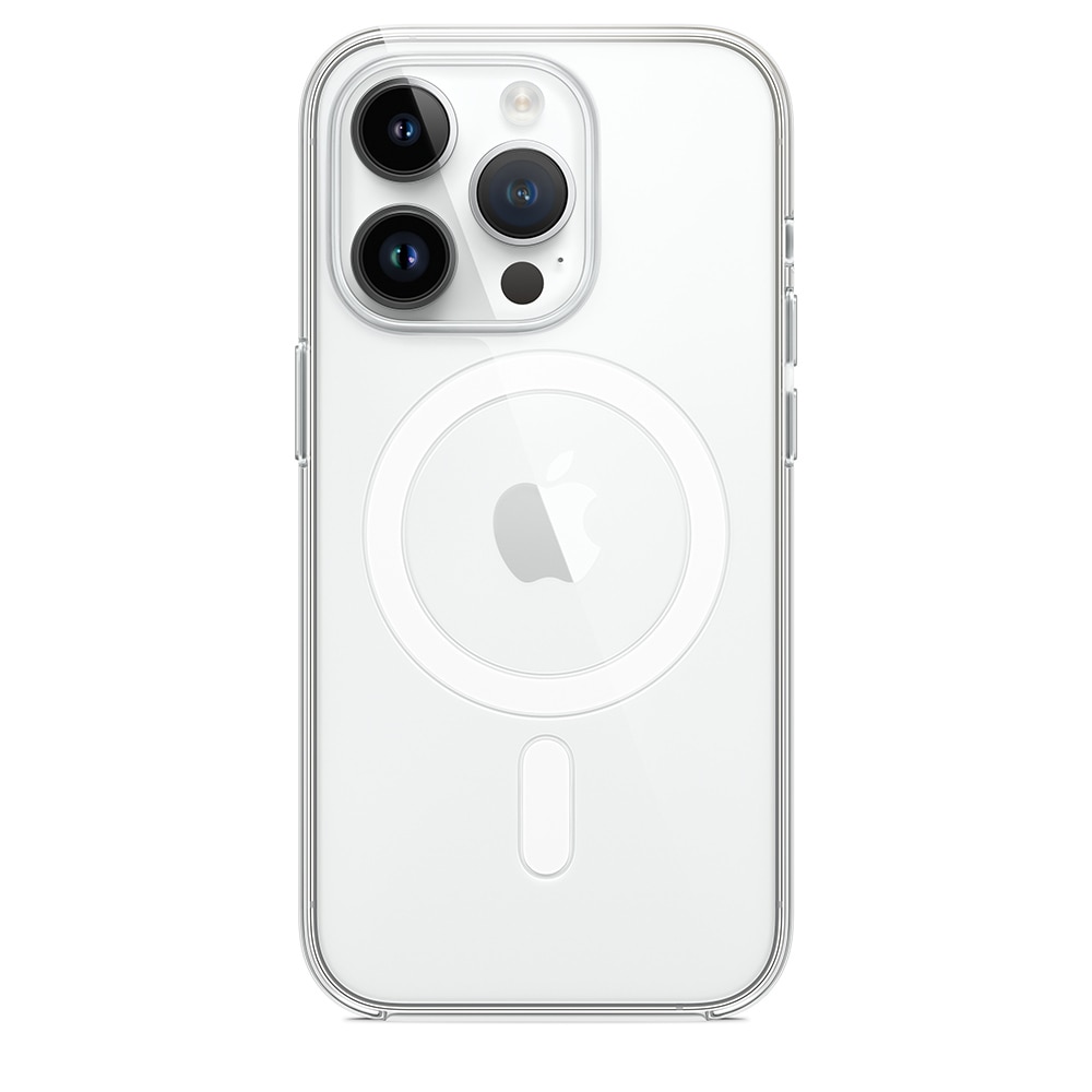 Husa de protectie Apple Clear Case pentru iPhone 14 Pro cu MagSafe, Zggzerg, Transparent