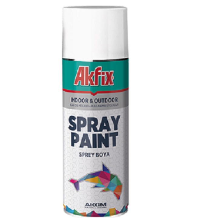 Spray vopsea 9003 alb mat 400ml AKFIX