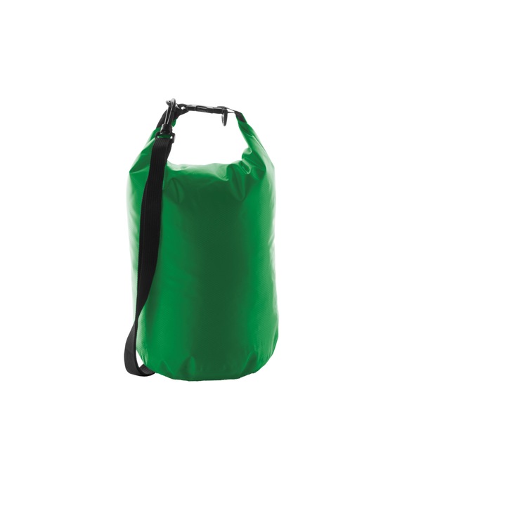 Спортна чанта Ripstop Blent, Водоустойчива, ø18.5×36см, регулируема презрамка, Зелен