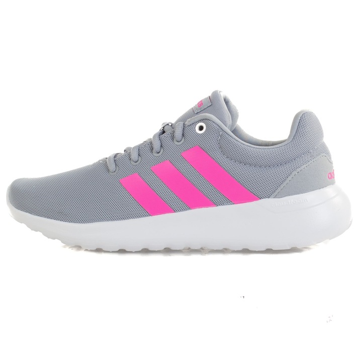 Спортни обувки Lite Racer за момичета, Adidas, текстил/синтетика, сиво/розово, 36 2/3 EU