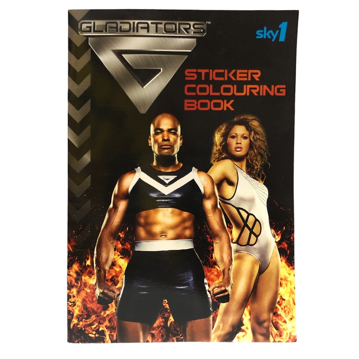 Carte de colorat, Aligator Books, Gladiators, Cu autocolante, In engleza, 20 pagini, 21x30 cm