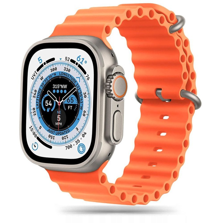 Каишка TECH-PROTECT iconBand Pro за Apple Watch 4 / 5 / 6 / 7 / 8 / SE / Ultra, 42 / 44 / 45 / 49mm, Orange