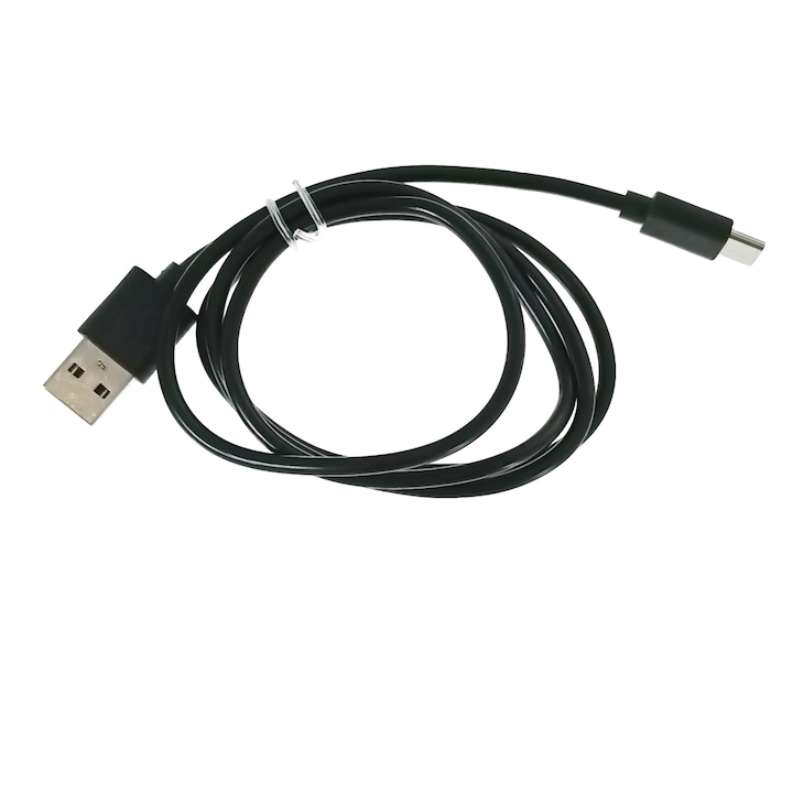 Cablu cu conectori USB-A tata la USB-C tata, lungime 100cm, CB-03B, incarcare, transfer date, negru