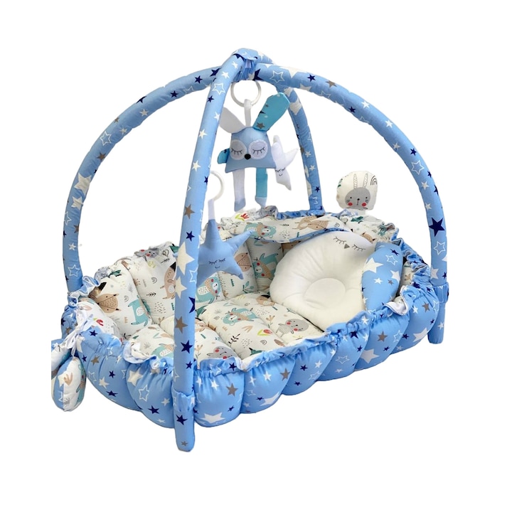Бебешко гнездо 2 в 1 MyKids Babynest 0714 Синьо