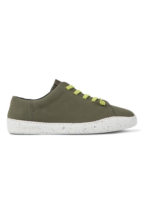 Camper, Pantofi sport din plasa cu detalii logo, Kaki/Verde lime, 39