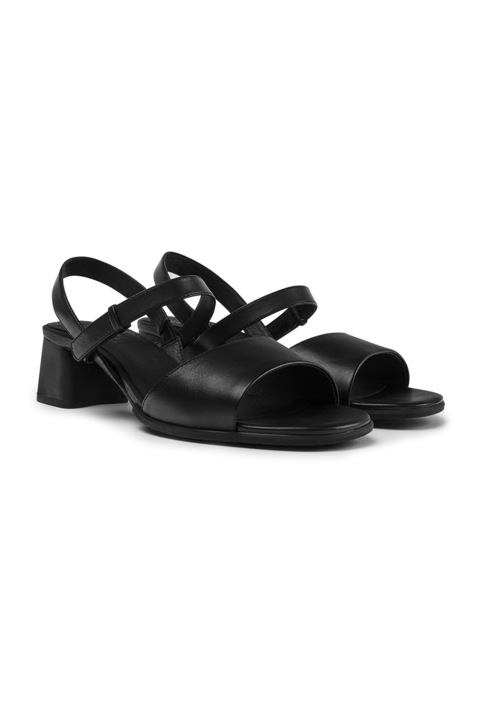 Camper, Sandale din piele cu toc masiv Katie 27183, Negru, 38
