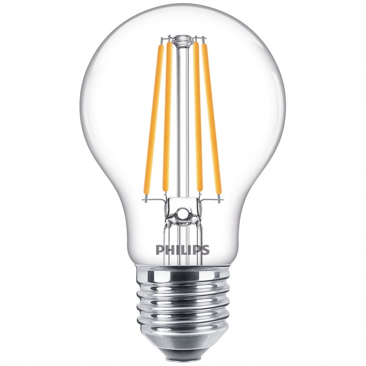 Led лампа Philips FILAMENT, 8.5W, A60, E27, 4000K, 1055lm, 15000h