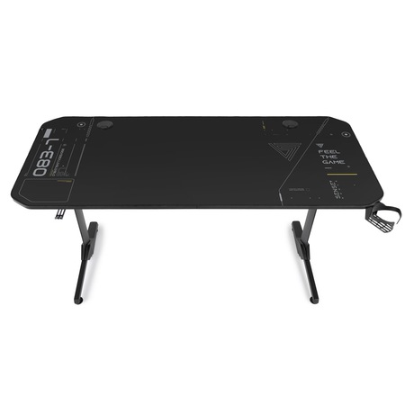 Bureau Gaming - SENSE7 - Nomad Classic - 120x60 cm - Tapis intégré - Support pour manette