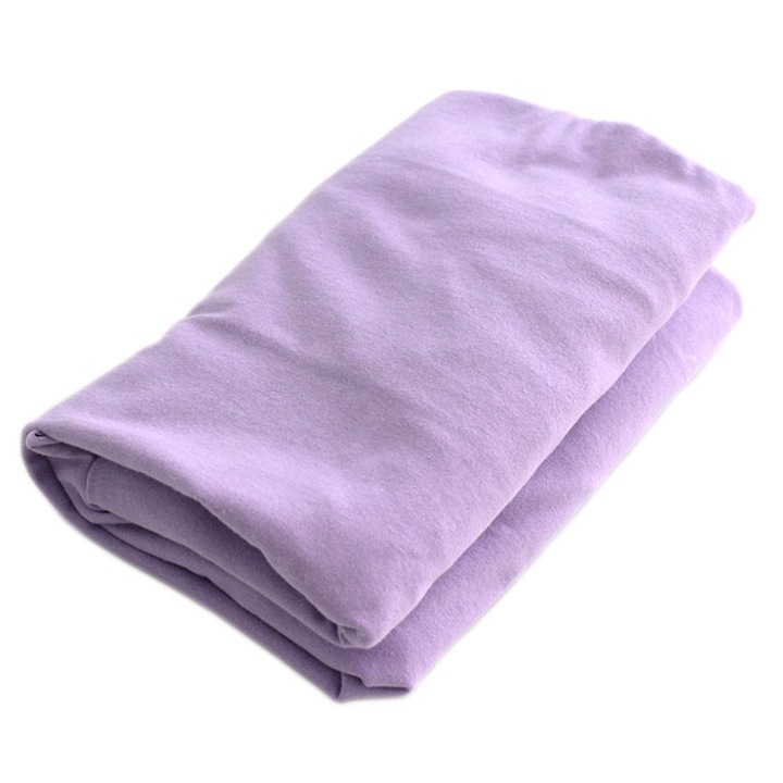 Cearsaf cu elastic, AV Baby, 70x160 cm, Lila