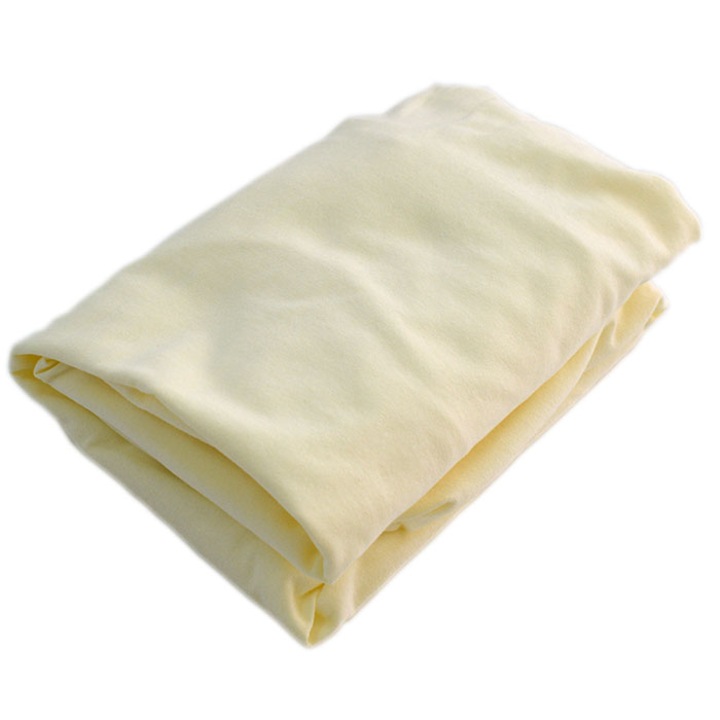 Cearsaf cu elastic, AV Baby, 70x160 cm, Ecru