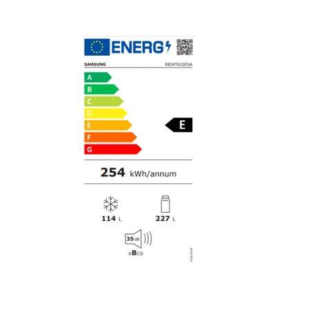 Combina frigorifica Samsung RB34T632ESA/EF, 341l, Full No-Frost, Argintiu