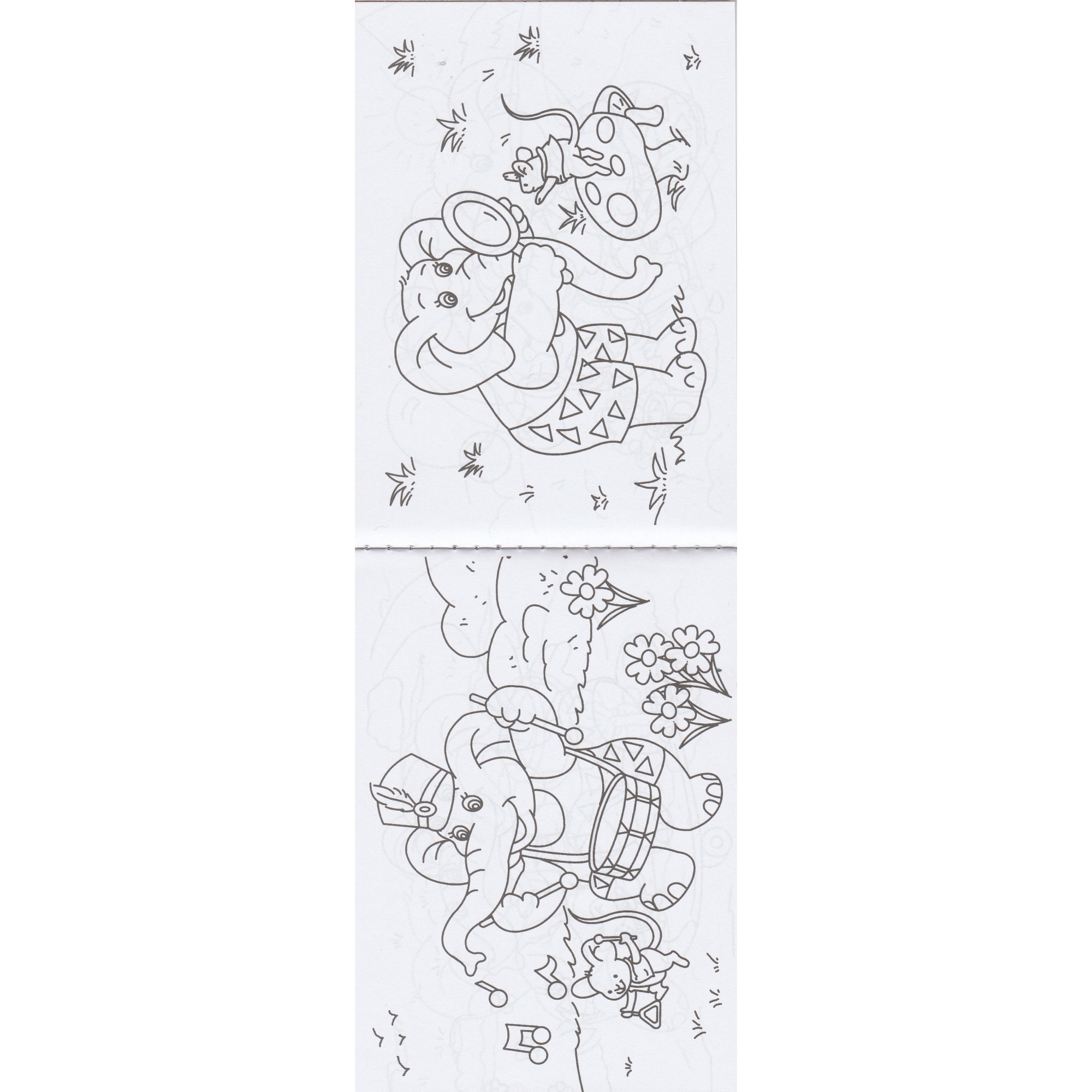 Слонът и неговият приятел книжка за оцветяване, 13cm X 9cm - eMAG.bg