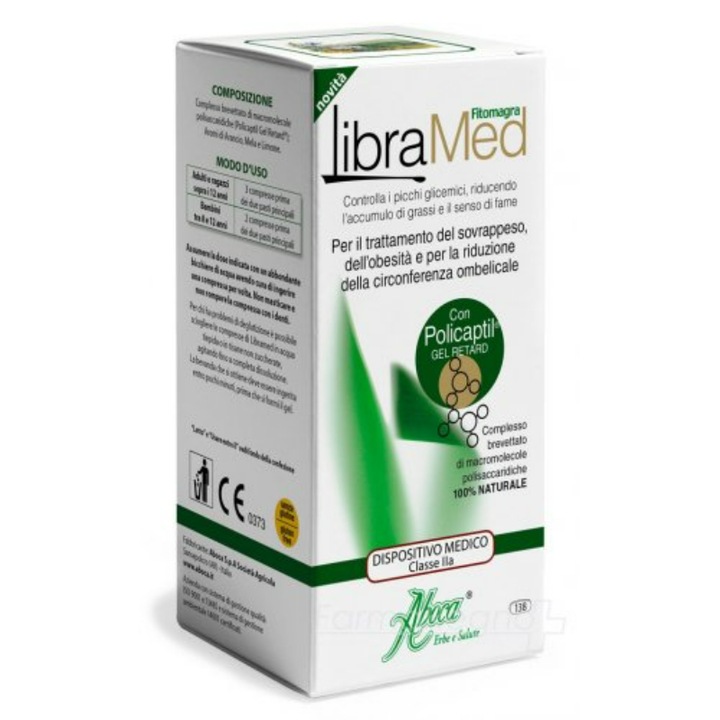 Supliment alimentar Fitomagra LibraMed, Aboca, Pentru tranzitul intestinal/foame/somnolenta, 138 tablete