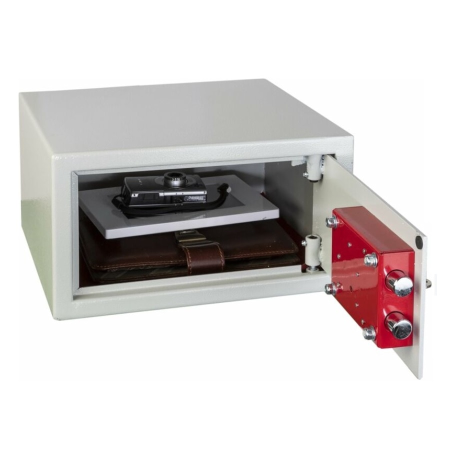 Сейф с касов ключ Technomax TSK1, сив - eMAG.bg