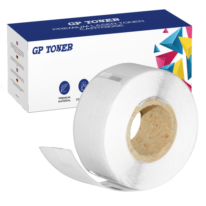 Címkék a DYMO 99017 címkeíróhoz, 12x50 mm csere, GP-DY99017, GP TONER