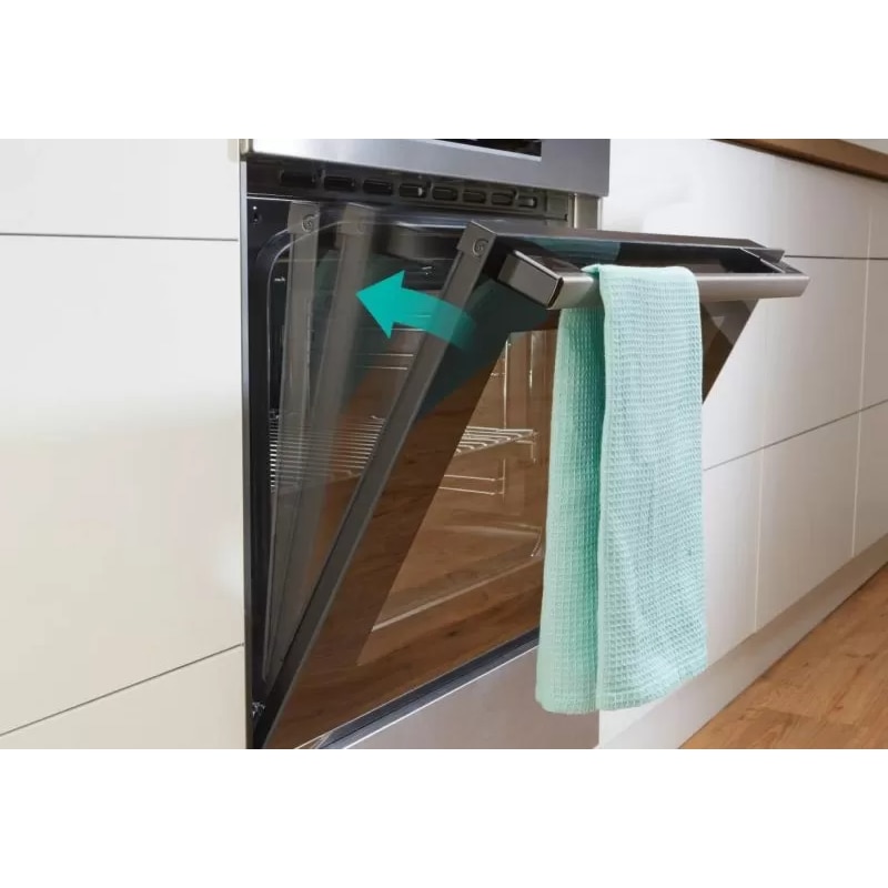 Aragaz vitroceramica, Gorenje, GECS6C70WC, 71 l, 11 functii, Alb