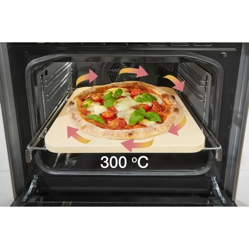 Aragaz vitroceramica, Gorenje, GECS6C70WC, 71 l, 11 functii, Alb