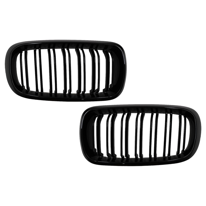 Hűtőrács BMW X5 F15 X6 F16 2014-2018 modellekhez, X5M X6M kétcsíkos dizájn M-package Sport