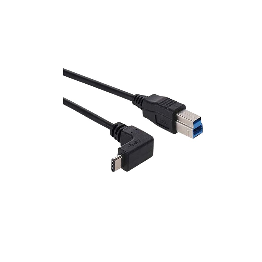 Cablu USB 3.0 Tip C 90° La USB 3.0 B/M Dtc, Negru, 1 M - EMAG.ro