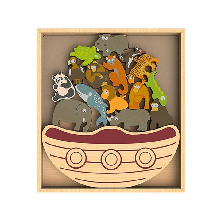 Joc de indemanare, Animal Balance Boat, + 2 ani