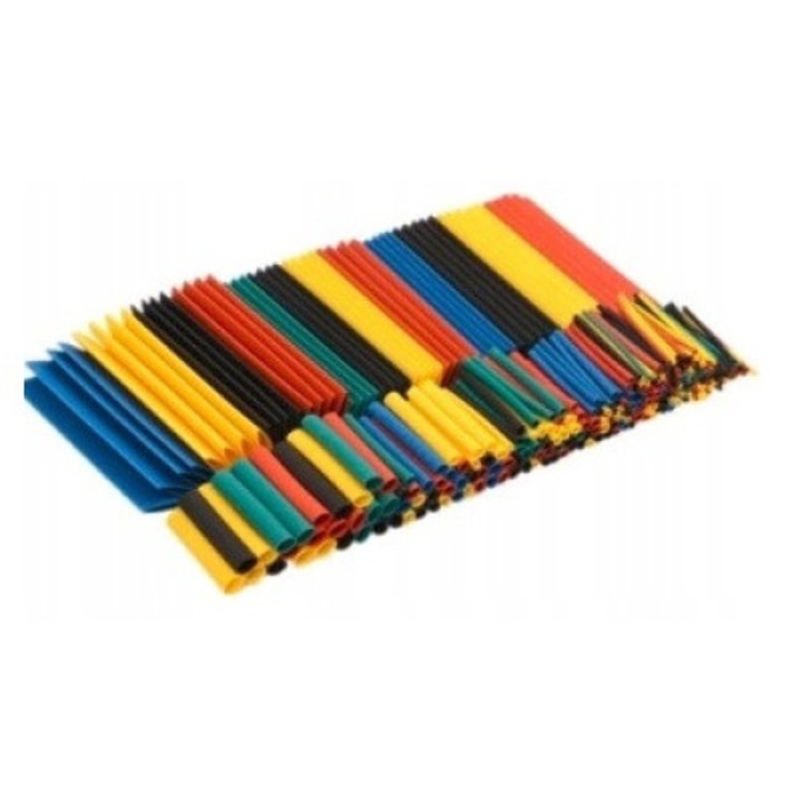 Set tuburi termocontractabile, Modulosy, 328 Buc, Multicolor