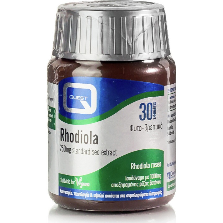 Supliment alimentar Rhodiola 250mg, Quest, 30 tablete