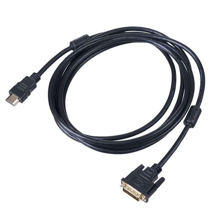 Akyga AK-AV-13 HDMI / DVI-D (Dual Link) (24+1) Kábel 3m Fekete, Kábel