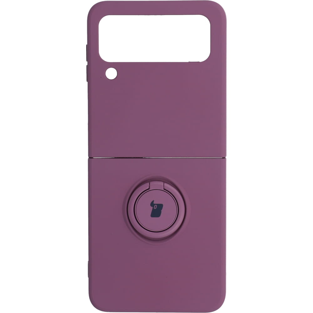 Калъф за телефон Bizon за Samsung Galaxy Z Flip 3, силиконов, лилав