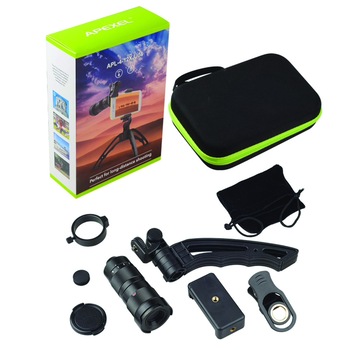 Lentila 12X Teleobiectiv Optic cu Zoom de la 4 la 12x, pentru telefoanele mobile precum iPhone, Samsung, HTC, Huawei, Smartphone cu clip prindere - Phuture® Lentila 12X Teleobiectiv Optic cu Zoom de la 4 la 12x, pentru telefoanele mobile precum iPhone, Samsung, HTC, Huawei, Smartphone cu clip prindere - Phuture®