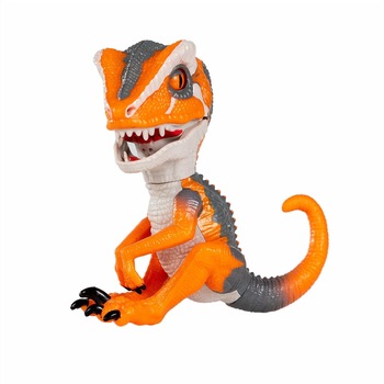 Fingertip Blue - Untamed Dinozaur neimblanzit, pui de dinozaur Velociraptor care reactioneaza la sunet, miscare si atingere, Scratch - Portocaliu - Undercover® Fingertip Blue - Untamed Dinozaur neimblanzit, pui de dinozaur Velociraptor care reactioneaza la sunet, miscare si atingere, Scratch - Portocaliu - Undercover®