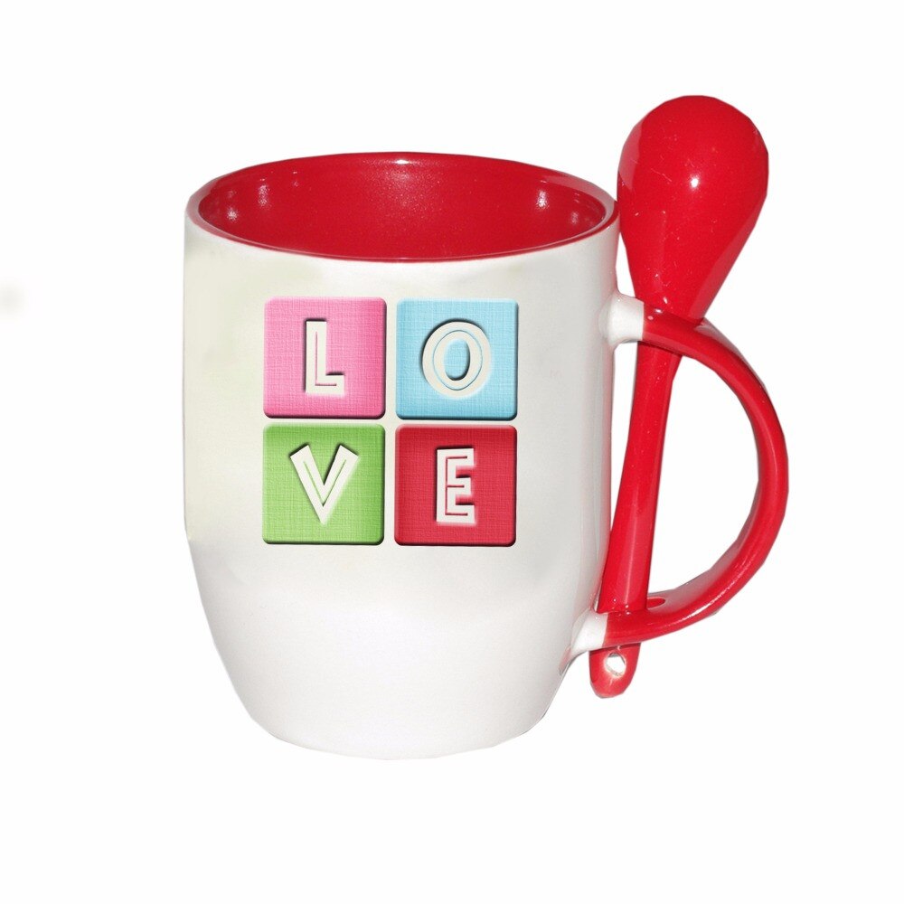 Cana love cu lingurita si ambalaj