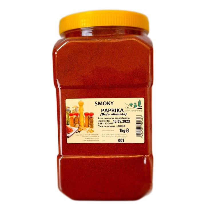 Smoky paprika - boia afumata, Gastro, borcan, 1 kg