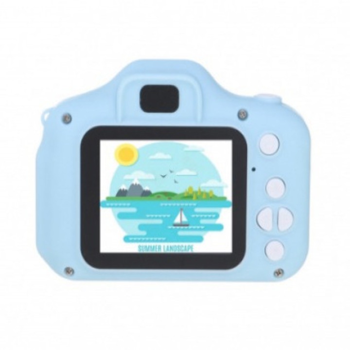 Camera foto si video Bleo Full HD digitala pentru Copii cu Jocuri si Efecte poze