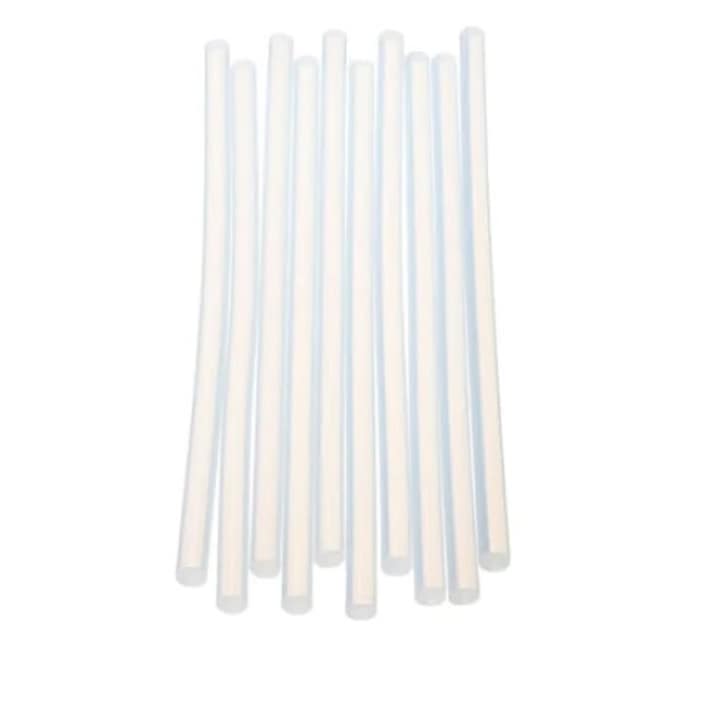 Set 10 baghete silicon transparent, adeziv pentru lipire, 11 x 300 mm