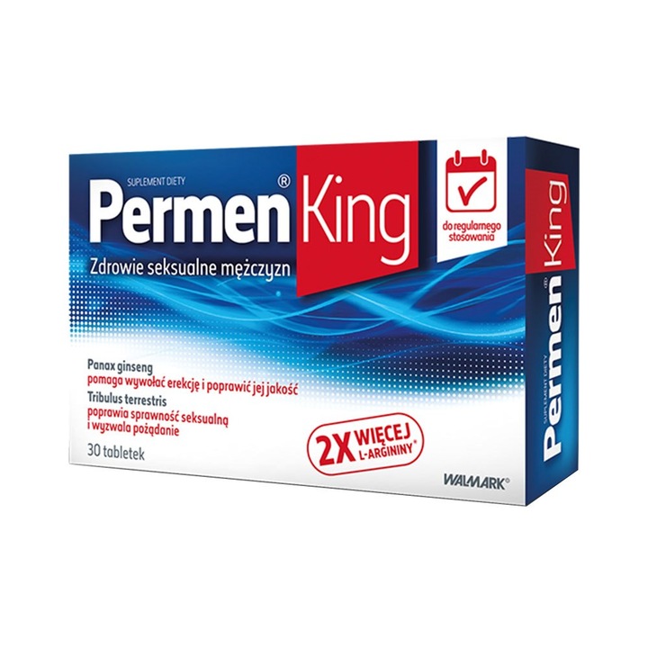 Sanatatea sexuala masculina Permen King, Stada, Ginseng, Extract afine, 30 comprimate