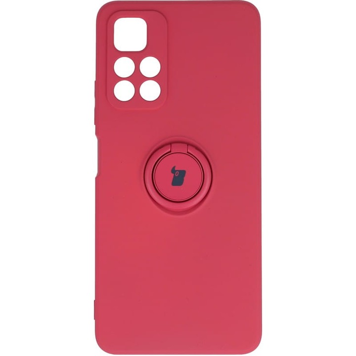 Калъф за телефон, Bison, Силиконов, Съвместим с Xiaomi Poco M4 Pro/Redmi Note 11S 5G, Червен