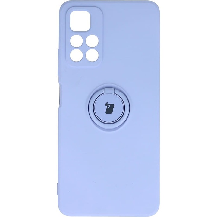 Калъф за телефон, Bison, Силиконов, Съвместим с Xiaomi Poco M4 Pro/Redmi Note 11S 5G, Лилав